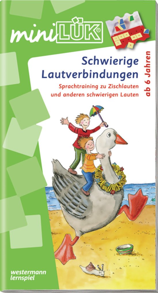 miniLÜK: Kindergarten / Vorschule / Schwierige Lautverbindungen: Sprachtraining zu Zischlauten und anderen schwierigen Lauten Study Guides