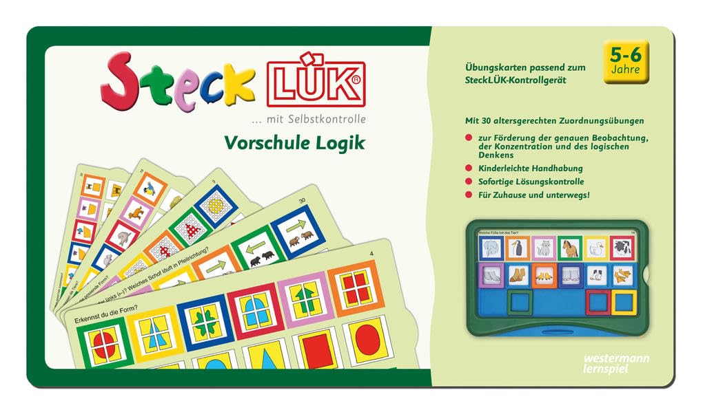 SteckLÜK. Vorschule Logik 1: Alter 5 - 6 (grün) Study Guides