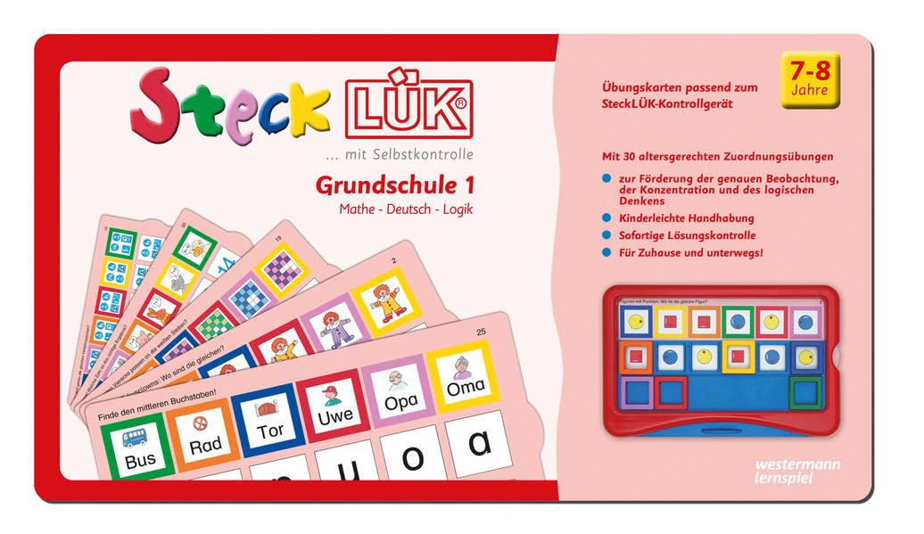 SteckLÜK. Grundschule mix 1 Mathe - Deutsch - Logik: Alter 7 - 8 (rot) Study Guides
