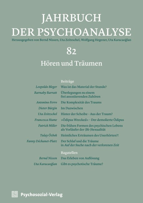 Product Image: Jahrbuch der Psychoanalyse - Band 82