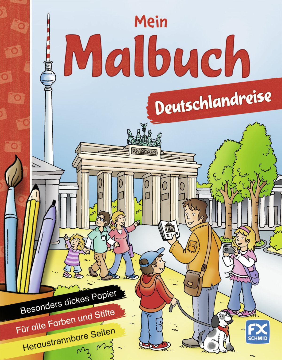 Mein Malbuch Deutschlandreise: Besonders dickes Papier. Für alle Farben und Stifte. Heraustrennbare Seiten Non-fiction