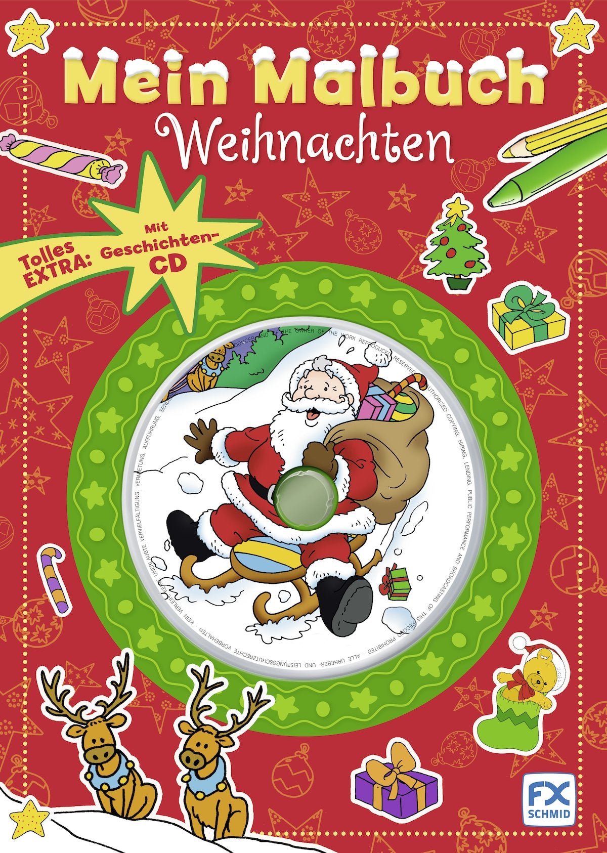 Mein Malbuch Weihnachten. Mit Geschichten-CD Tiptoi & Games