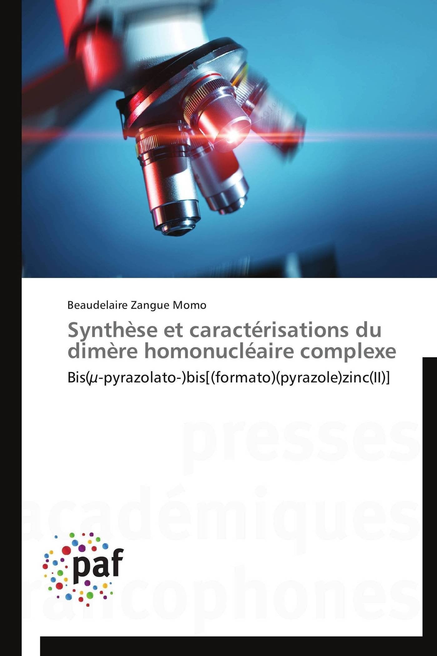 Synthèse et caractérisations du dimère homonucléaire complexe: Bis(µ-pyrazolato-)bis book