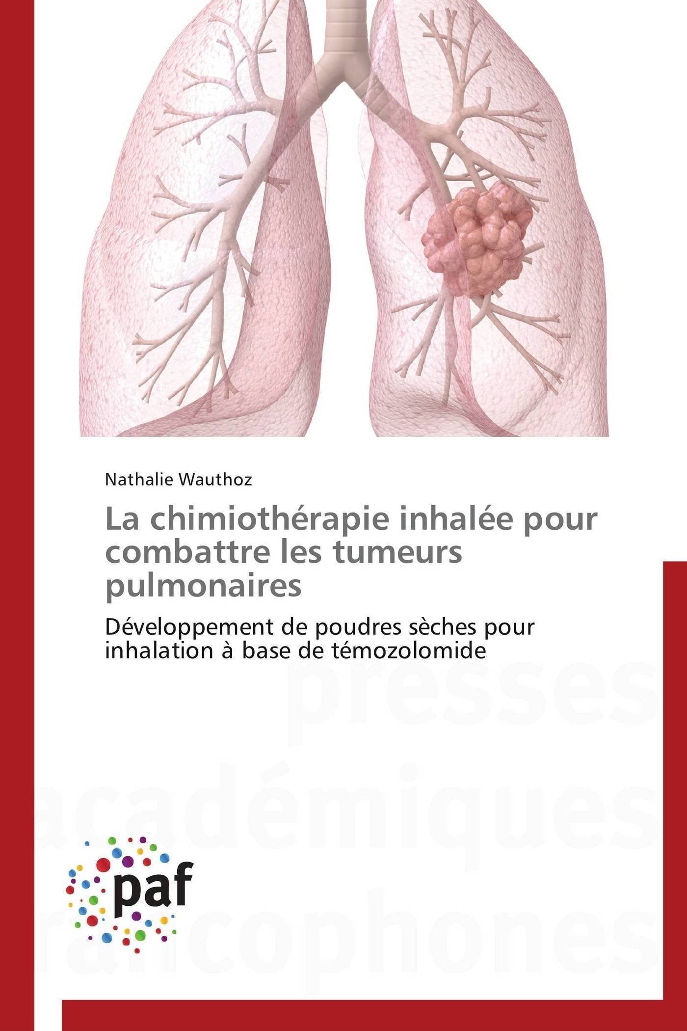 La chimiothérapie inhalée pour combattre les tumeurs pulmonaires: Développement de poudres sèches pour inhalation à base de témozolomide book