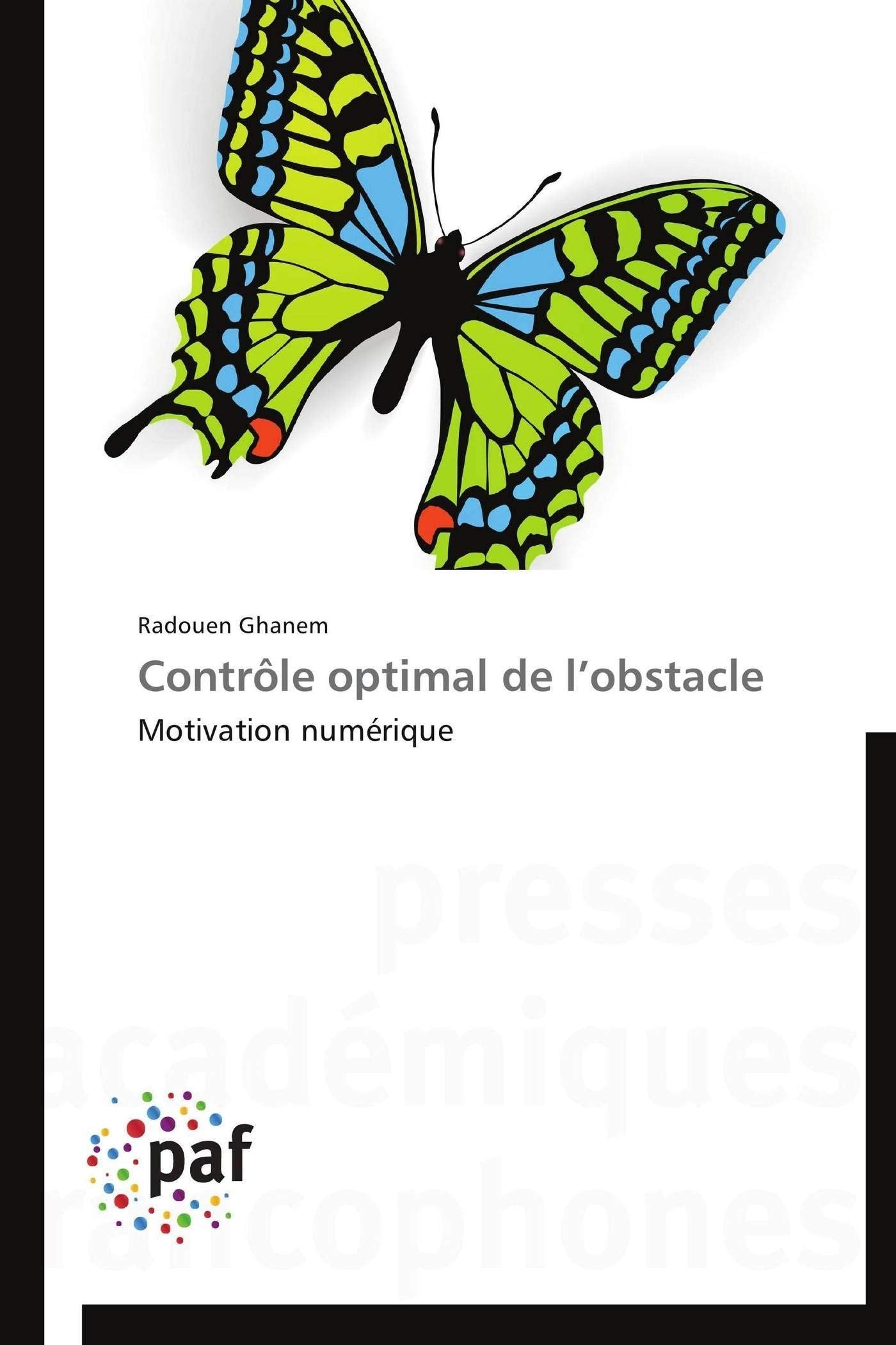 Contrôle optimal de l’obstacle: Motivation numérique book