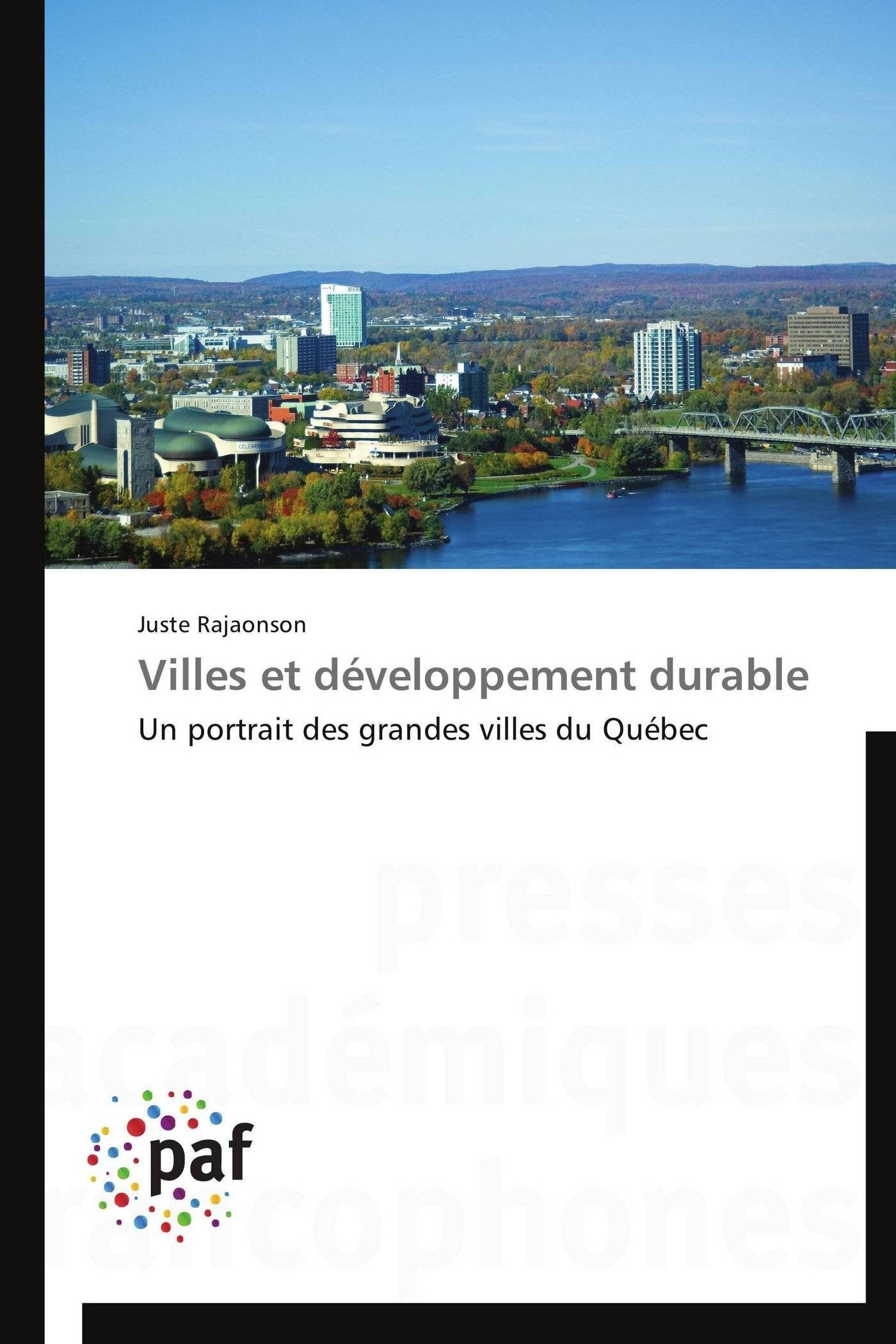 Villes et développement durable: Un portrait des grandes villes du Québec book