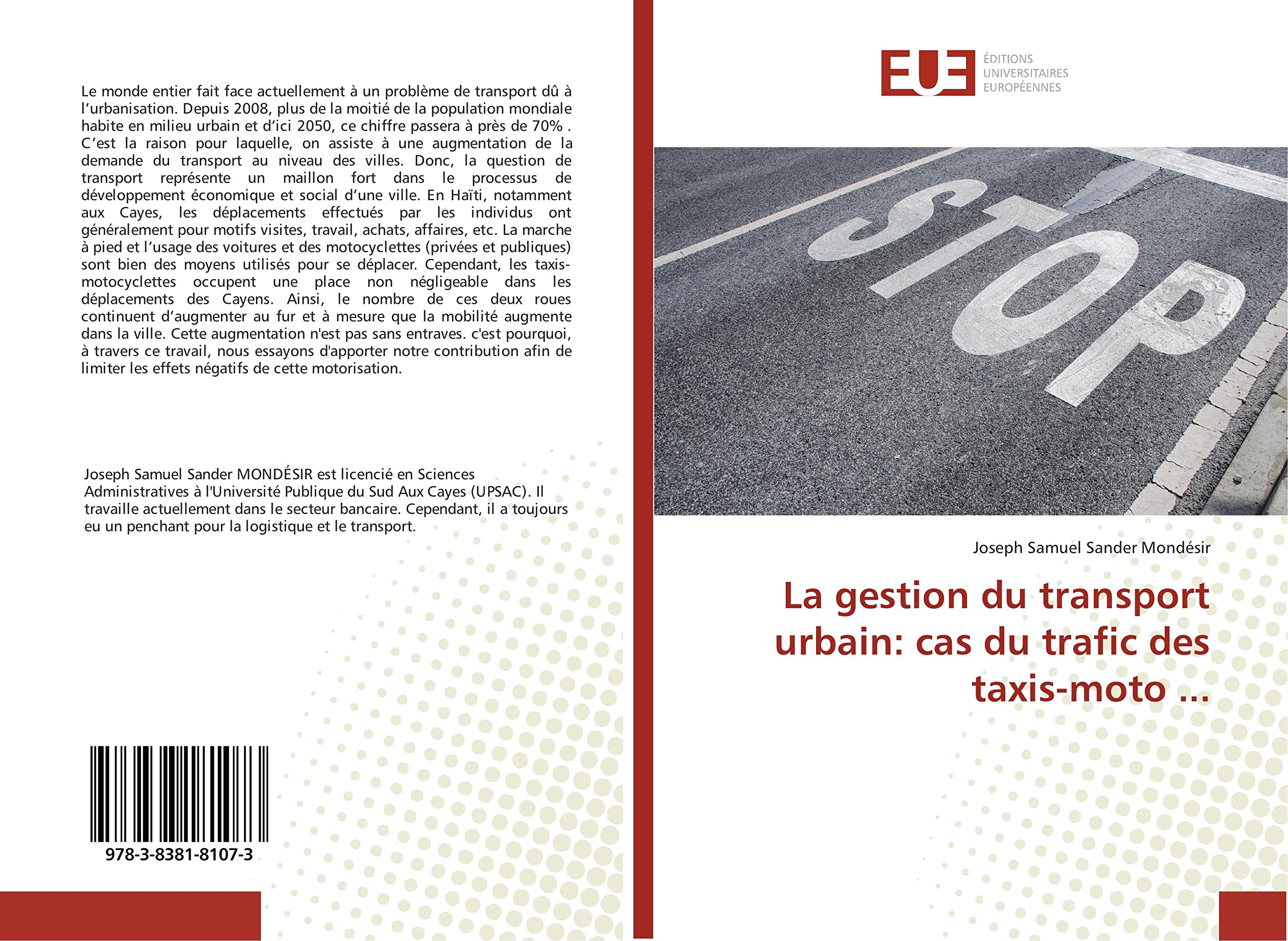 La gestion du transport urbain: cas du trafic des taxis-moto ... book