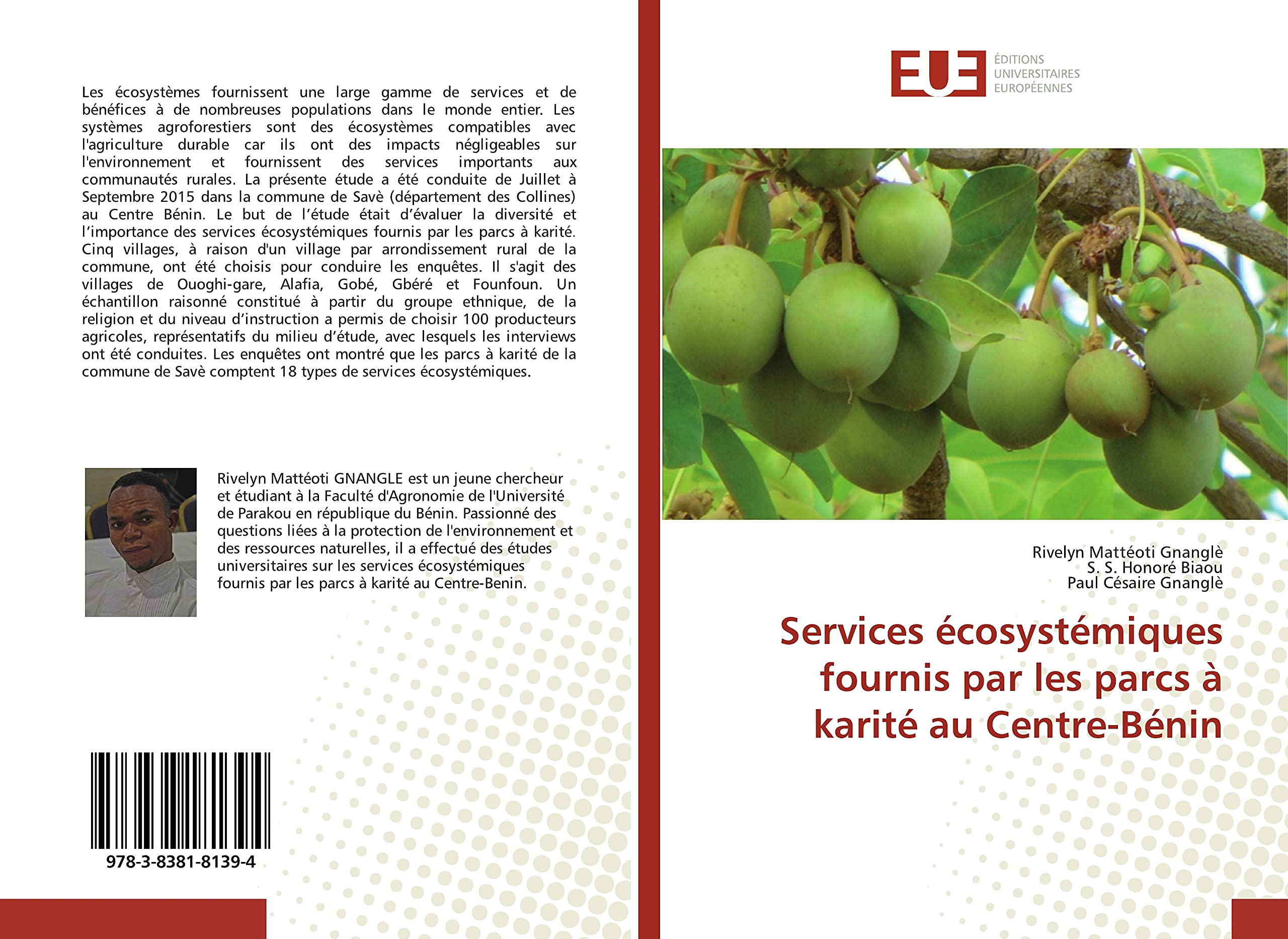 Services écosystémiques fournis par les parcs à karité au Centre-Bénin book