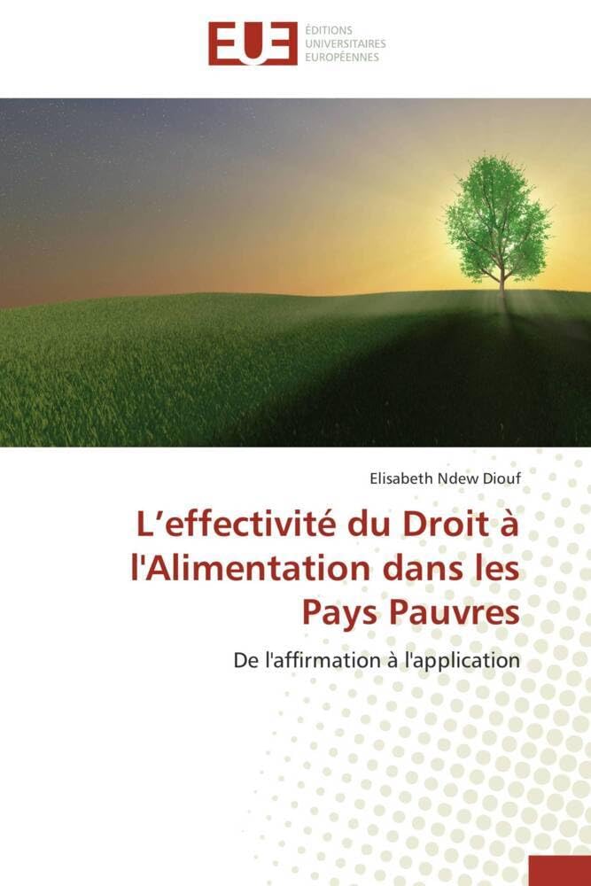 L'effectivité du Droit à l'Alimentation dans les Pays Pauvres: De l'affirmation à l'application book
