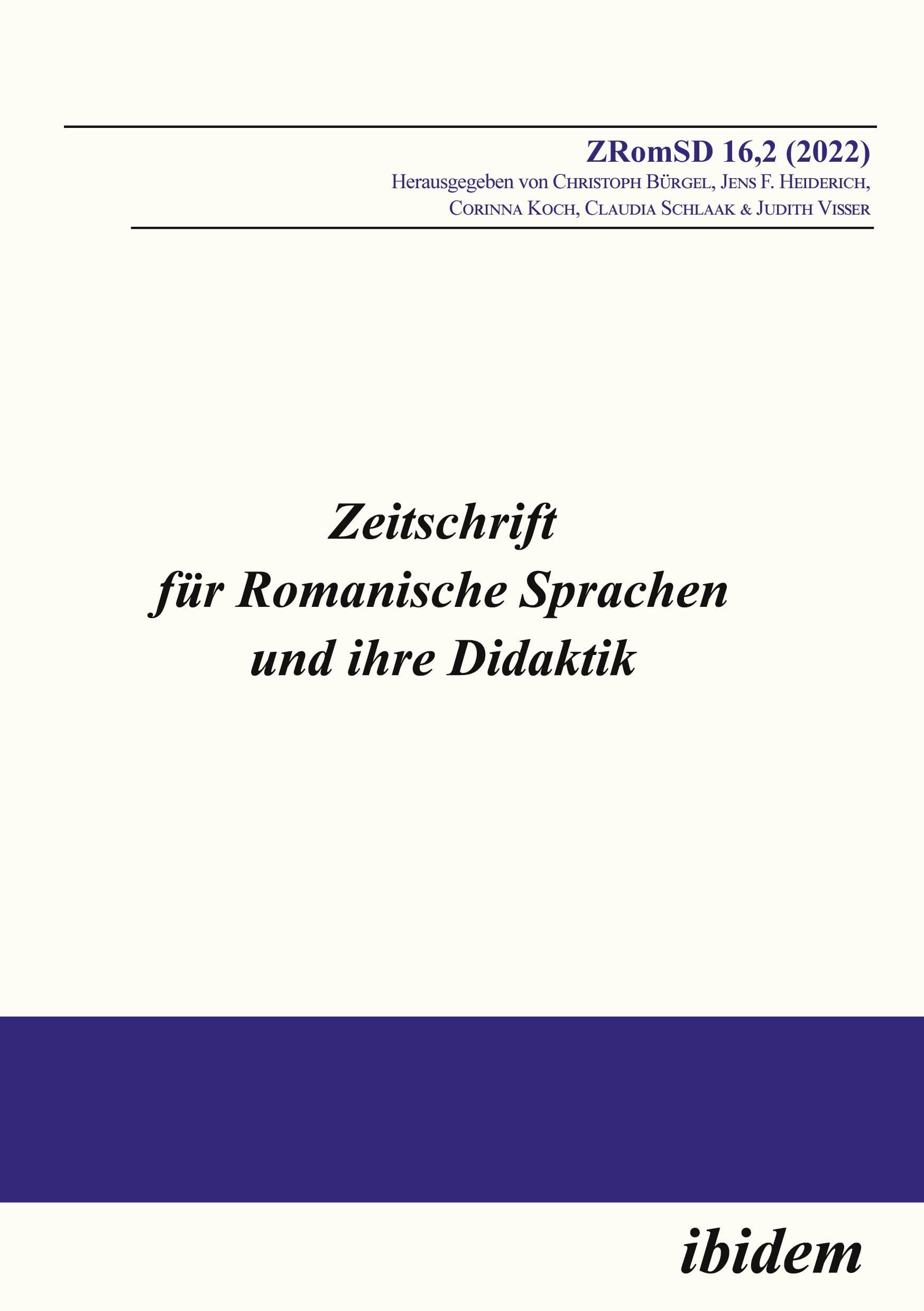 Zeitschrift für Romanische Sprachen und ihre Didaktik: Heft 16,2 (2022) Social Sciences