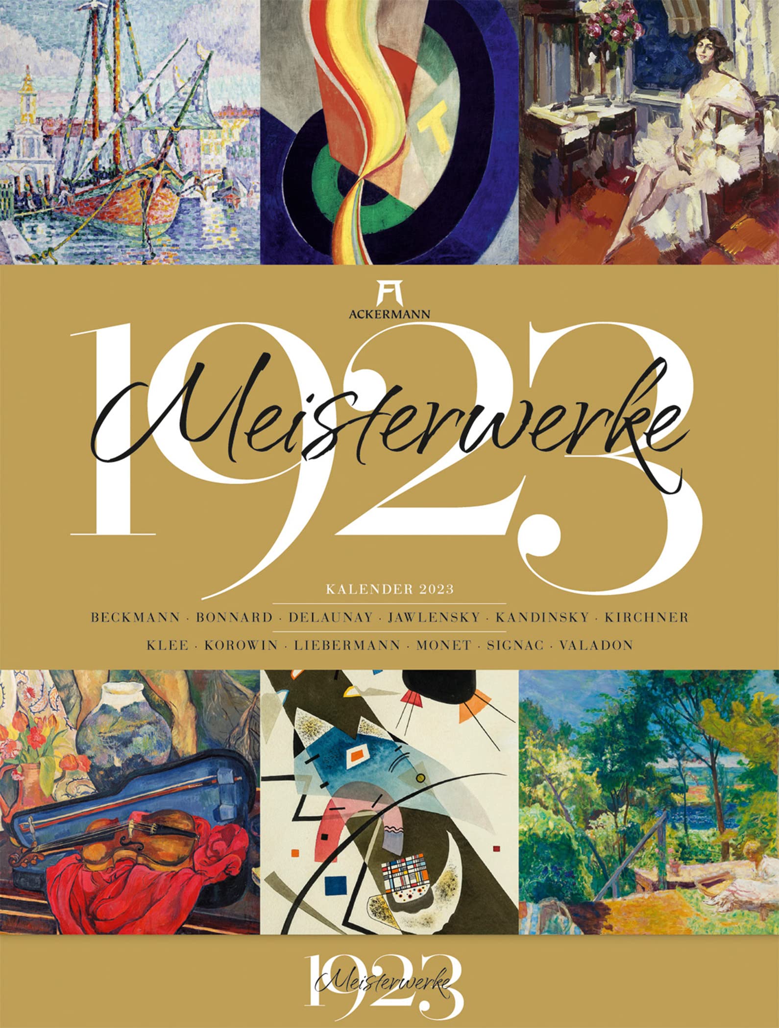 Meisterwerke 1923 Kalender 2023, Wandkalender im Hochformat (50x66 cm) - Kunstkalender mit Kunstwerken von vor genau 100 Jahren Film, Art & Culture