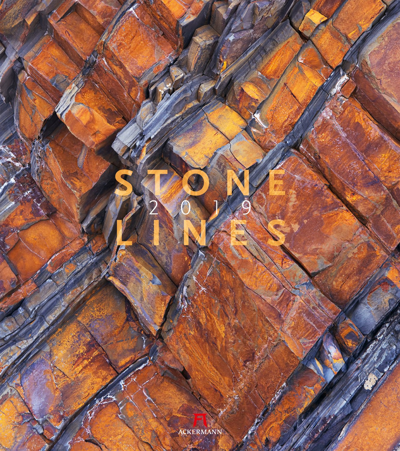 Stonelines 2019, Wandkalender im Hochformat (48x54 cm) - Naturkalender Geologie, Steine und Strukturen mit Monatskalendarium Leisure, Home & Garden