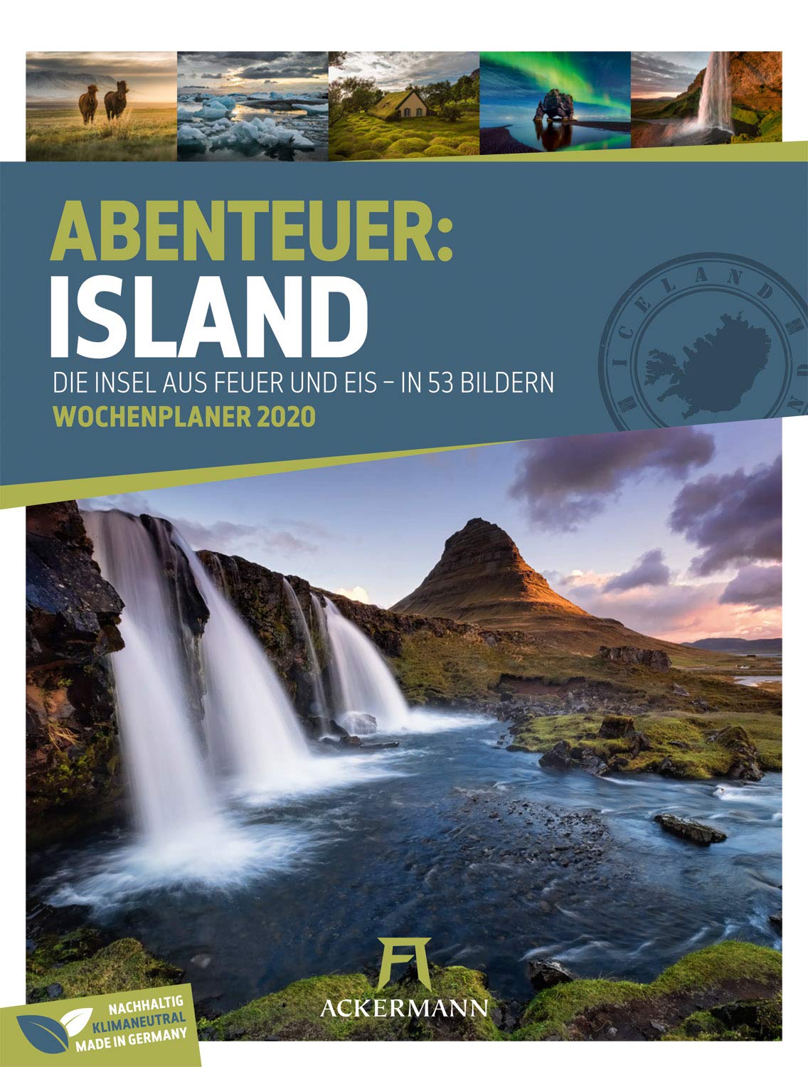 Island - Wochenplaner 2020, Wandkalender im Hochformat (25x33 cm) - Wochenkalender mit Rätseln und Sudoku auf der Rückseite book
