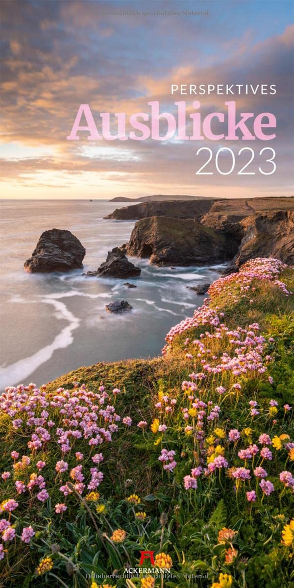 Ausblicke Kalender 2023, Wandkalender im Hochformat (33x66 cm) - Landschaftskalender Photography