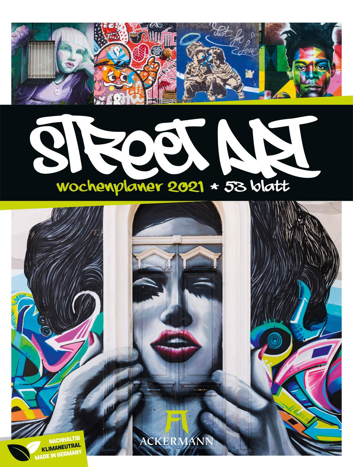 Street Art - Wochenplaner Kalender 2021, Wandkalender / Graffiti-Kalender im Hochformat (25x33 cm) - Wochenkalender mit Rätseln und Sudokus book
