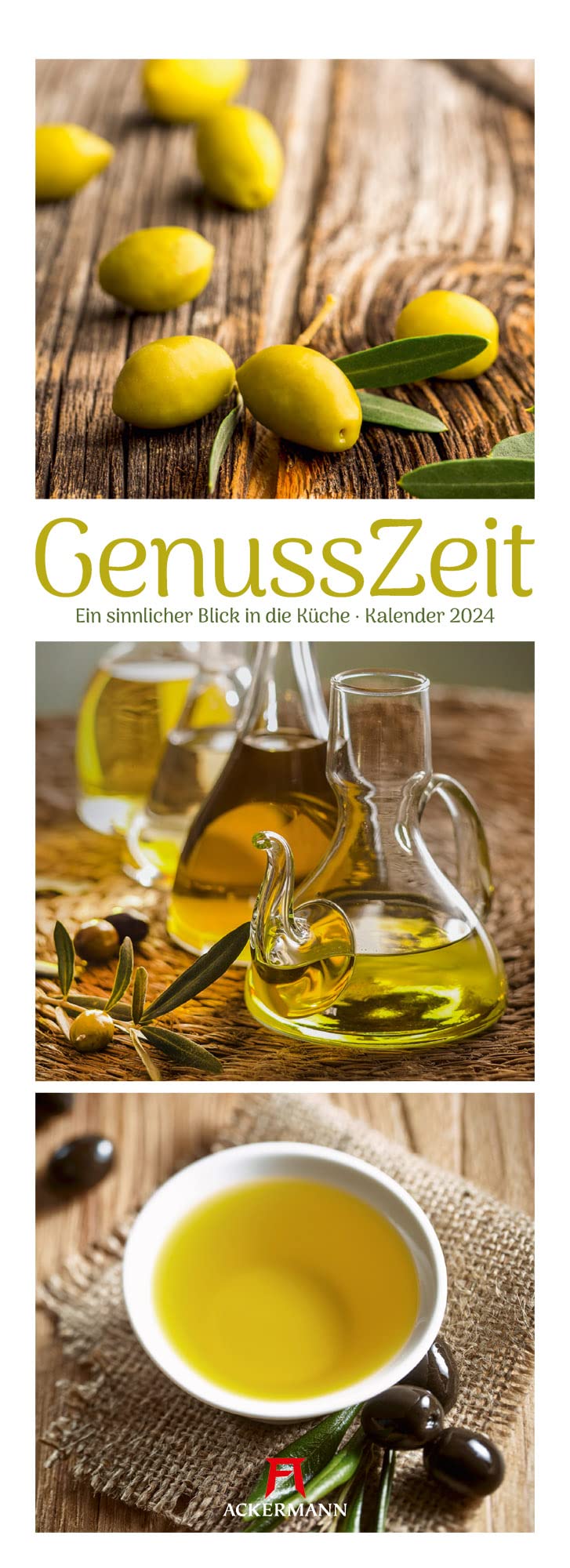 GenussZeit Kalender 2024, Triplet-Wandkalender im Hochformat (24x66 cm) - Lifestyle-, Küchen-Kalender für Gourmets, Hobbyköche und Genießer Photography