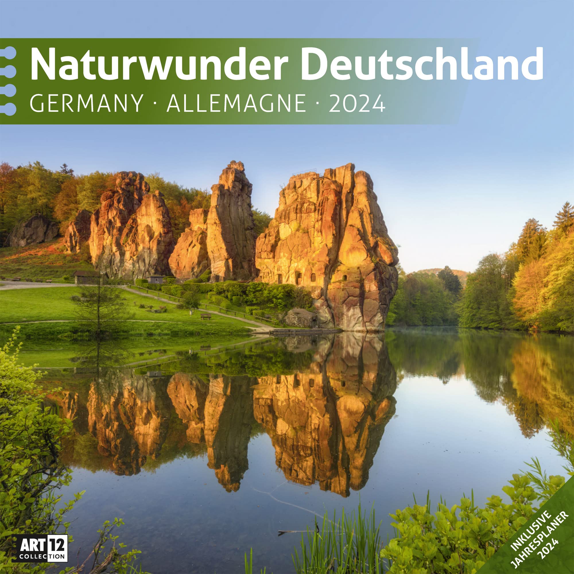 Naturwunder Deutschland 2024, Wandkalender / Broschürenkalender im Hochformat (aufgeklappt 30x60 cm) - Kalender mit Monatskalendarium zum Eintragen Leisure, Home & Garden