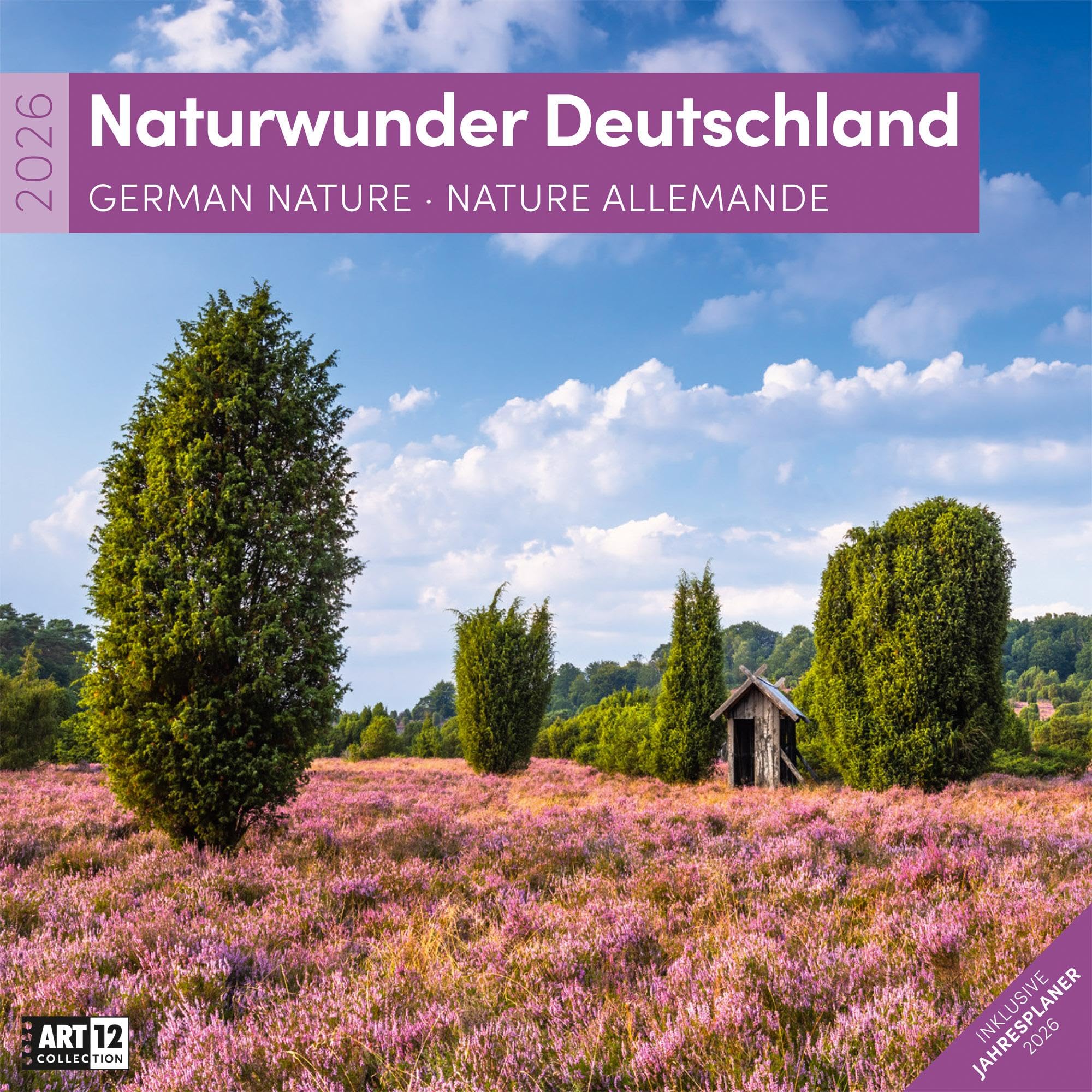 Naturwunder Deutschland Broschürenkalender 2026 - 30x30 - Art12 | Bildstarker Landschaftskalender im Hochformat (aufgeklappt 30x60 cm) | zum Eintragen Travel Books