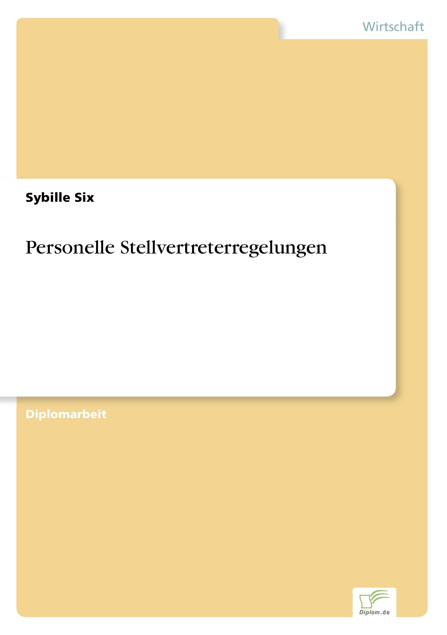 Personelle Stellvertreterregelungen Law