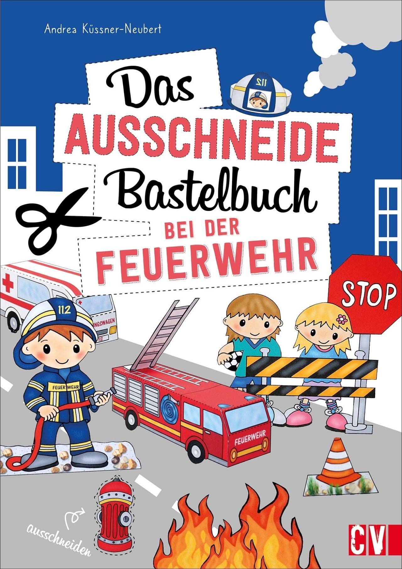 Das Ausschneide-Bastelbuch Bei der Feuerwehr Hobbies & Crafts