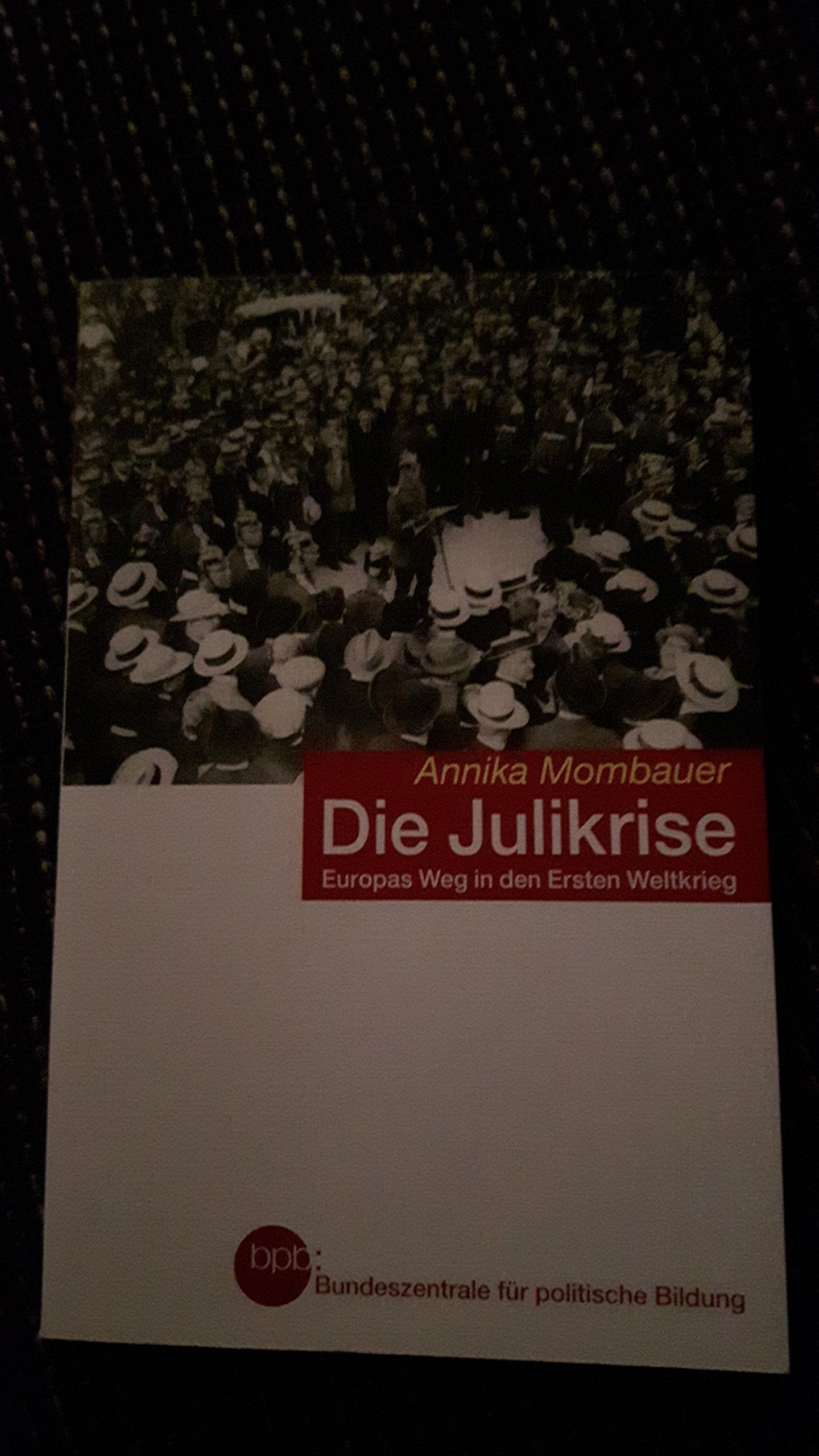 Die Julikrise - Europas Weg in den Ersten Weltkrieg - bpb Verlag Books