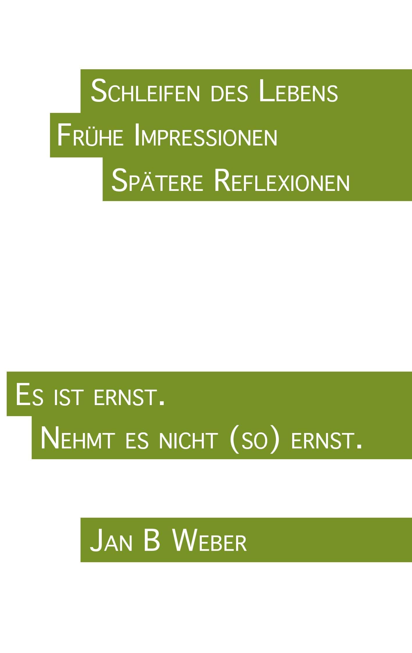 Schleifen des Lebens: Frühe Impressionen. Spätere Reflexionen. Contemporary literature