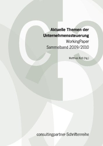 Aktuelle Themen der Unternehmenssteuerung Business, Finance & Career