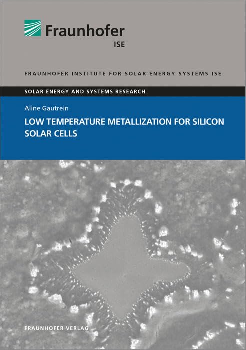 Low Temperature Metallization for Silicon Solar Cells: Dissertationsschrift (Solare Energie- und Systemforschung / Solar Energy and Systems Research) Natural Sciences