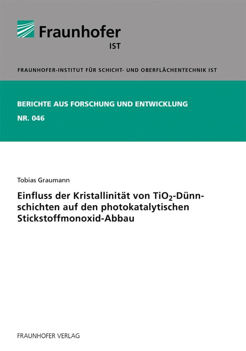 Einfluss der Kristallinität von TiO(tief)2-Dünnschichten auf den photokatalytischen Stickstoffmonoxid-Abbau: Dissertationsschrift (Berichte aus Forschung und Entwicklung IST) Business & Technology