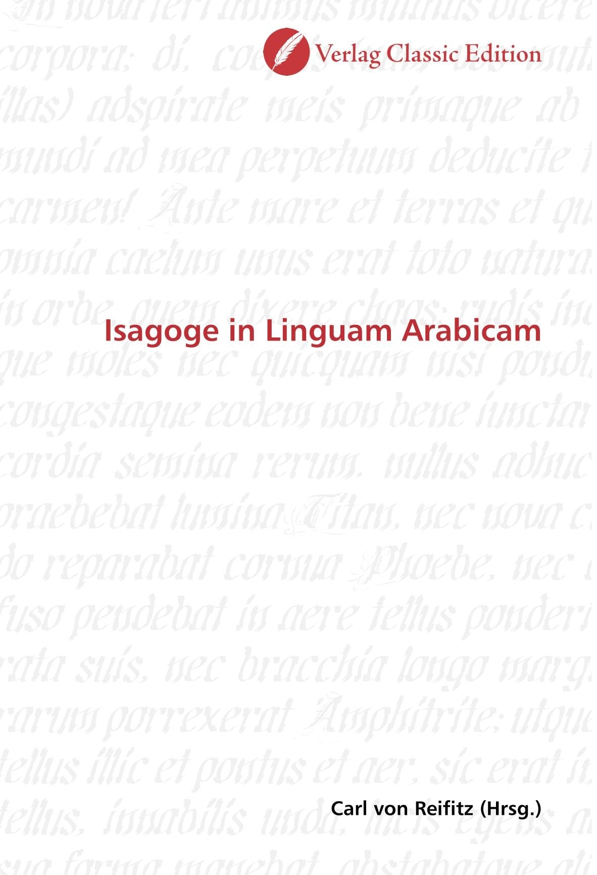 Isagoge in Linguam Arabicam Politics & History