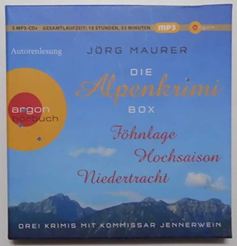 Die Alpenkrimi-Box - 3 mp3CDs / Föhnlage / Niedertracht ... Book Music