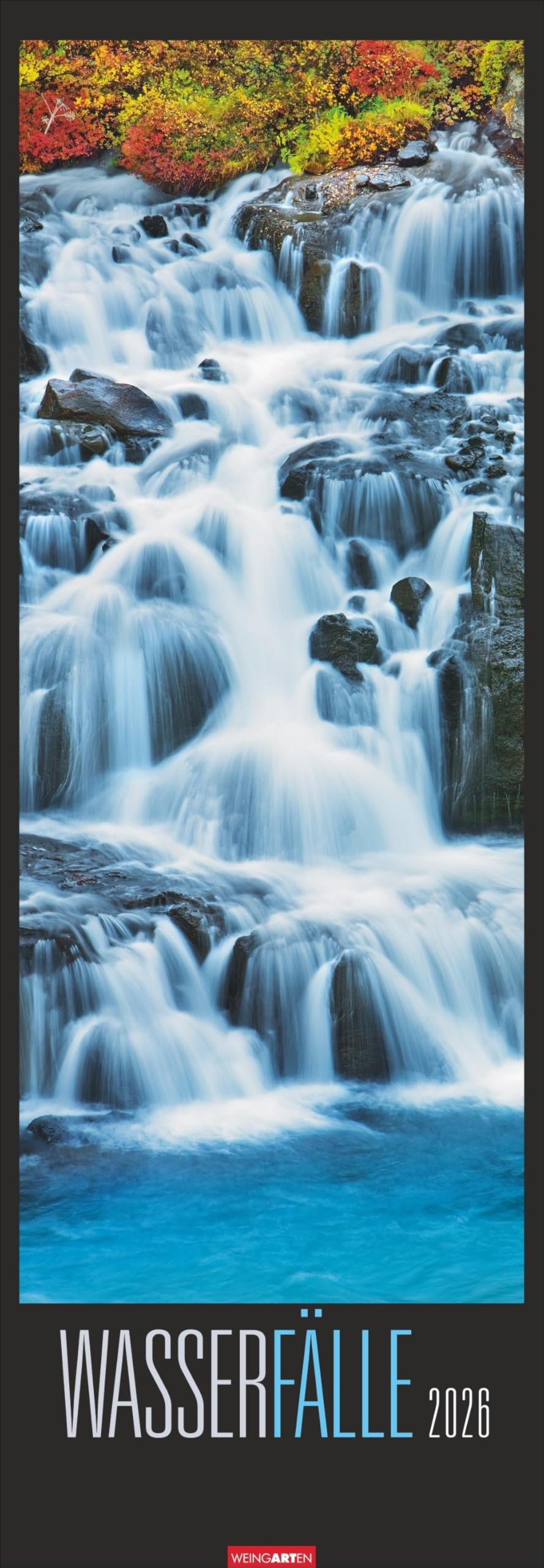 Wasserfälle Kalender 2026: XXL Hochformat mit spektakulären Wasserfällen, fotografiert von international ausgezeichneten Fotografen. Länglicher Kalender mit traumhaften Naturfotos. 34x98 cm Hochformat Leisure, Home & Garden