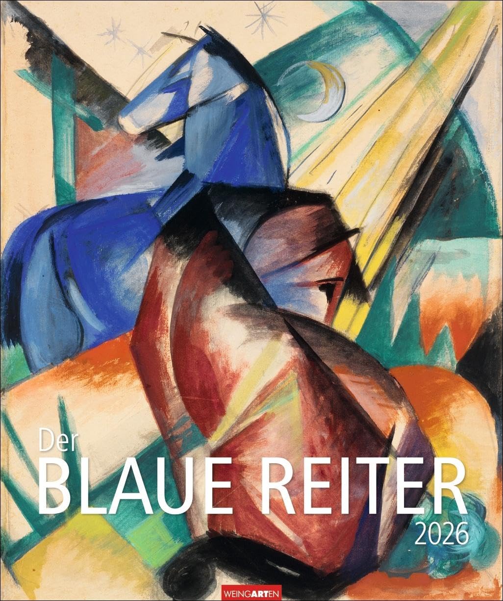 Der Blaue Reiter Kalender 2026: Kunstkalender im Großformat mit den beliebtesten Meisterwerken der berühmten Künstlergruppe. Farbstarke Bilder in elegantem Design 46x55 cm Hochformat Film, Art & Culture