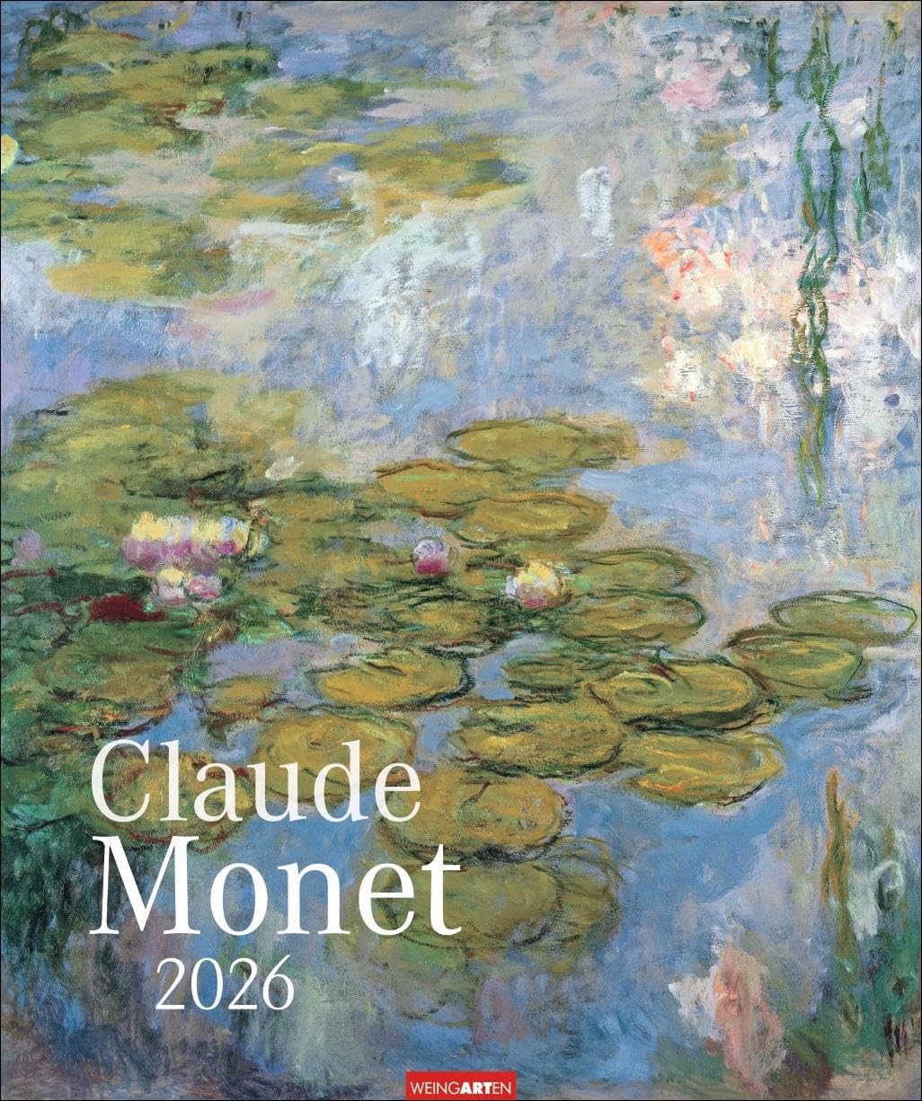 Claude Monet Kalender 2026: Kunstvoller Wandkalender mit impressionistischen Gemälden voller Farben und Licht. Großer Kunst-Kalender 2026. 46 x 55 cm. Hochformat Film, Art & Culture