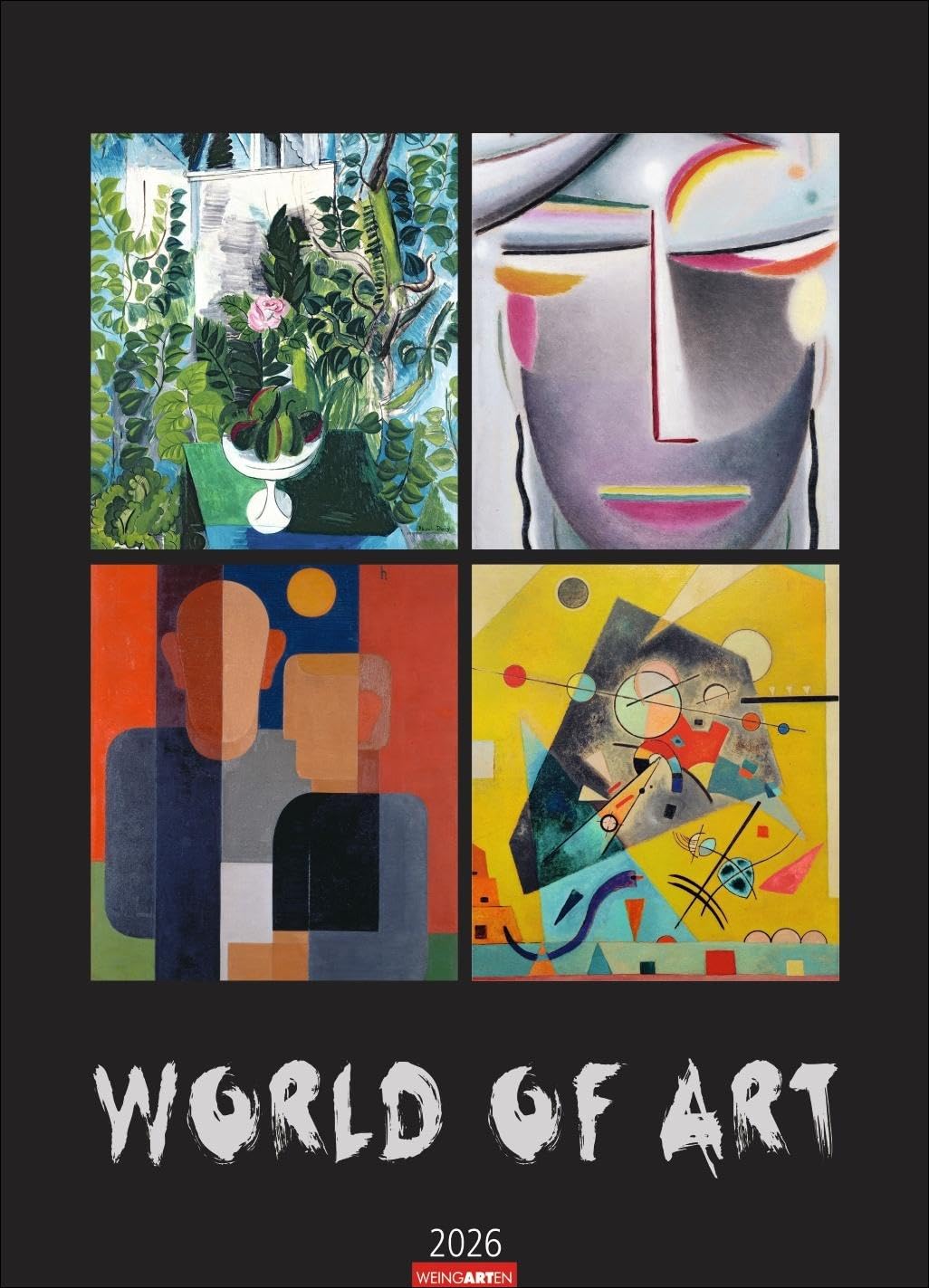 World of Art Kalender 2026: Meisterwerke der klassischen Moderne in einem Kunstkalender im Großformat. Jahres-Wandkalender XXL für Kunstliebhaber, 49 x 68 cm. Film, Art & Culture