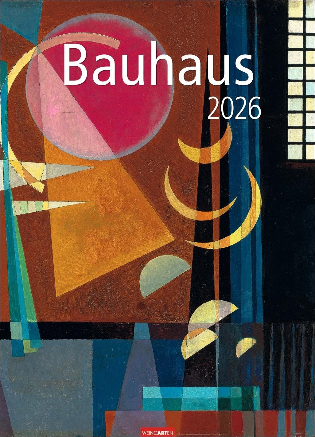 Bauhaus Kalender 2026: Hochwertiger Wandkalender mit 12 wichtigen Kunstwerken des 20. Jahrhunderts. Großer Kunst-Kalender 2026 XXL. 49 x 68 cm. Hochformat Film, Art & Culture