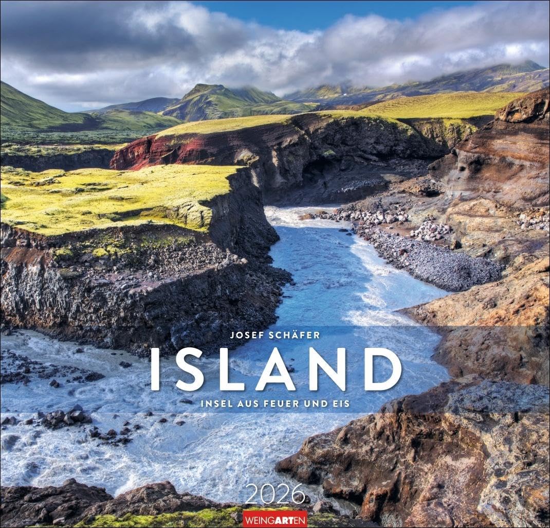 Island Kalender 2026 - Insel aus Feuer und Eis: Wandkalender XXL mit 12 atemberaubenden Fotos von Islands Gletschern, Vulkan-Landschaften und ... 48 x 46 cm (Reisekalender Weingarten) Leisure, Home & Garden