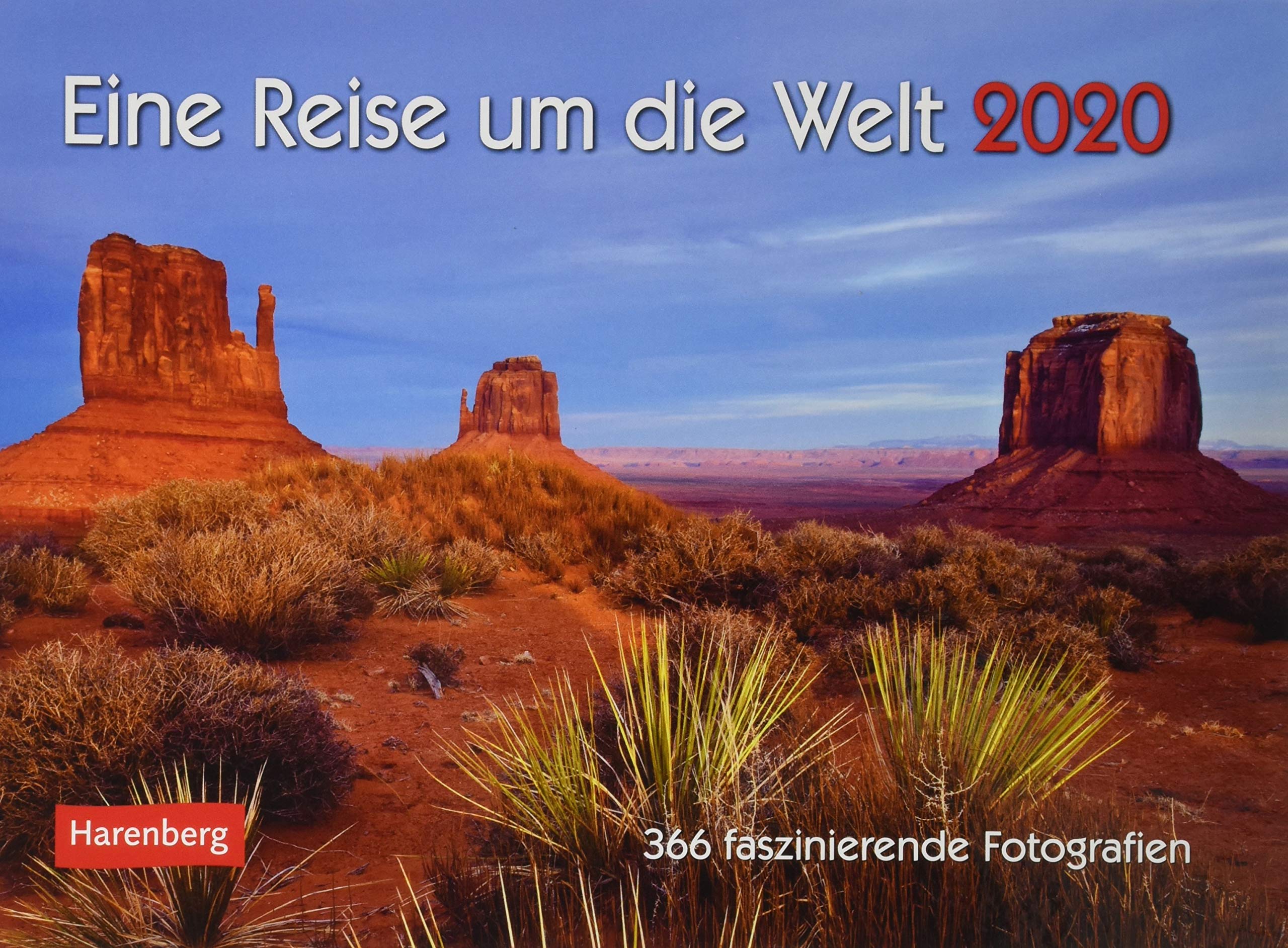 Eine Reise um die Welt Premiumkalender. Tischkalender 2020. Tageskalendarium Spiralbindung. Format 23 x 17 cm: 366 faszinierende Fotografien Leisure, Home & Garden