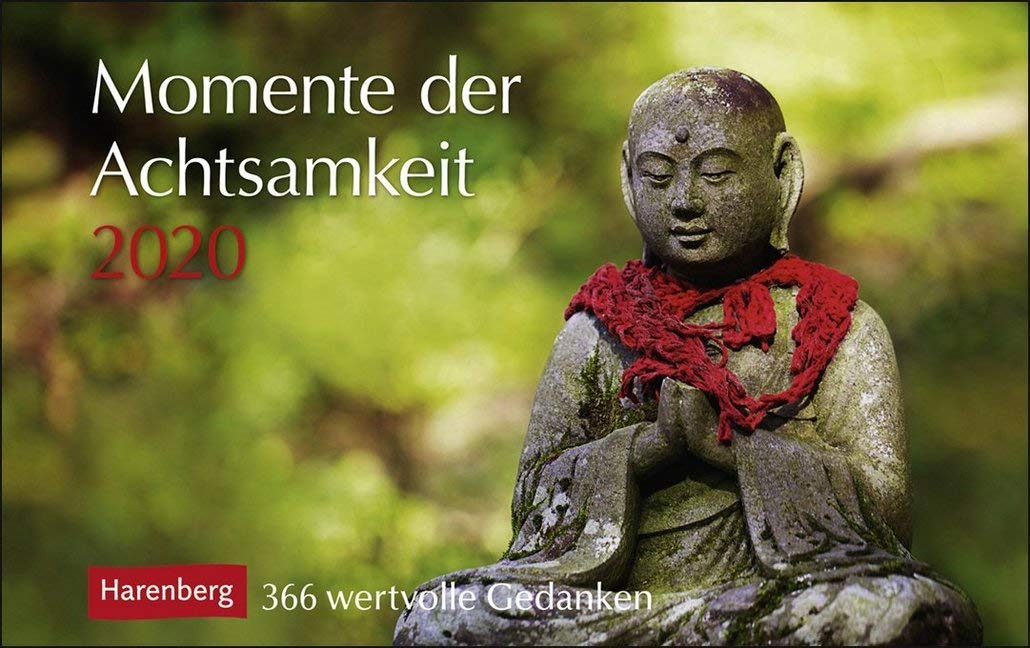 Momente der Achtsamkeit Premiumkalender. Tischkalender 2020. Tageskalendarium Spiralbindung. Format 23 x 17 cm: 366 wertvolle Gedanken Leisure, Home & Garden