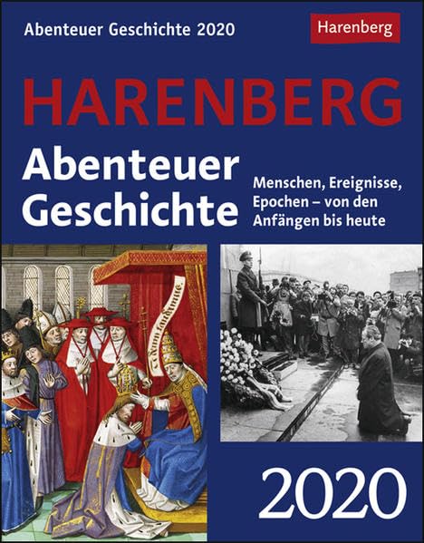 Abenteuer Geschichte Wissenskalender. Tischkalender 2020. Tageskalendarium. Blockkalender. Format 12,5 x 16 cm: Menschen, Ereignisse, Epochen - von den Anfängen bis heute Leisure, Home & Garden