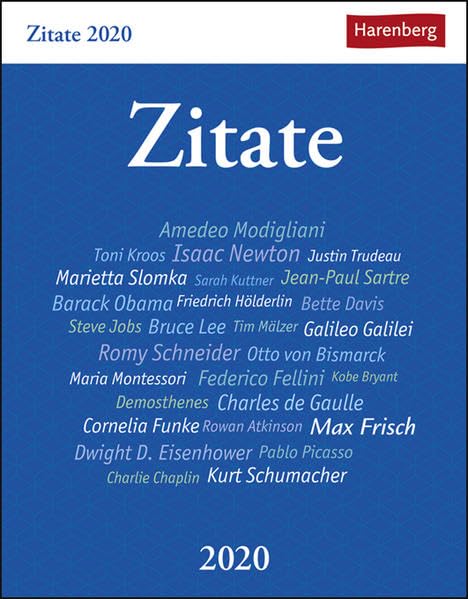 Zitate Wissenskalender. Tischkalender 2020. Tageskalendarium. Blockkalender. Format 12,5 x 16 cm Leisure, Home & Garden