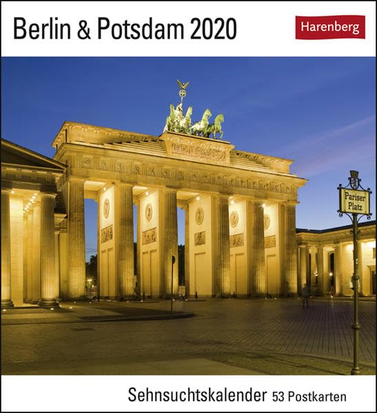 Berlin & Potsdam Postkartenkalender 2020. Wochenkalendarium. Blockkalender. Format 16 x 17,5 cm: Sehnsuchtskalender, 53 Postkarten Leisure, Home & Garden