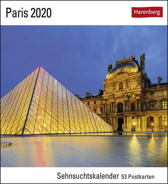 Paris Postkartenkalender 2020. Wochenkalendarium. Blockkalender. Format 16 x 17,5 cm: Sehnsuchtskalender, 53 Postkarten Leisure, Home & Garden