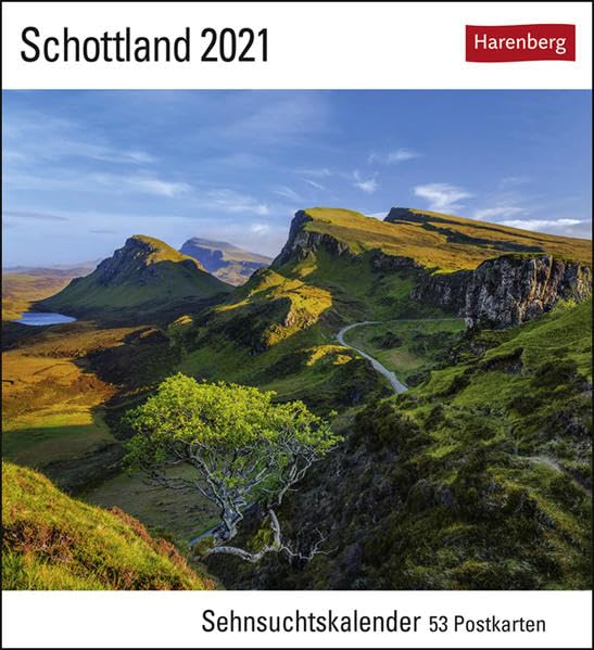 Schottland Sehnsuchtskalender 2021 - Postkartenkalender mit Wochenkalendarium - 53 perforierte Postkarten zum Heraustrennen - zum Aufstellen oder ... x 17,5 cm: Sehnsuchtskalender, 53 Postkarten Leisure, Home & Garden