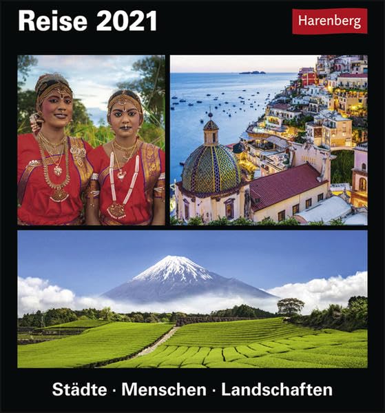 Reise Kulturkalender 2021 - Tagesabreißkalender zum Aufstellen oder Aufhängen - Tischkalender mit vielfältigen Reiseziele rund um den Globus - Format 15,4 x 16,5 cm: Städte, Menschen, Landschaften Leisure, Home & Garden