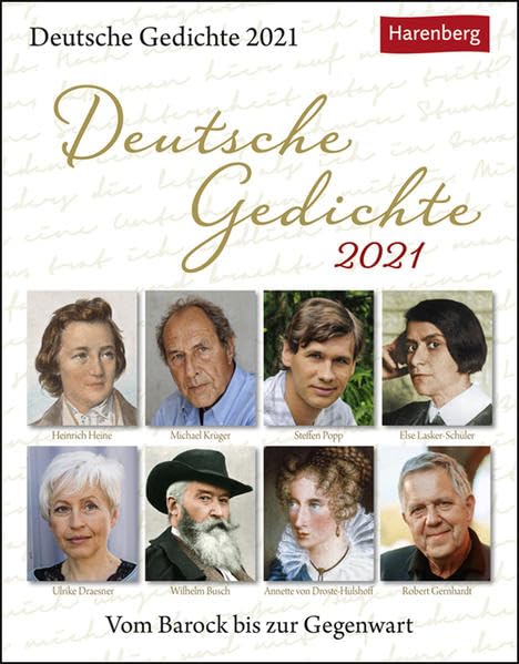 Deutsche Gedichte Kalender 2021: Vom Barock bis zur Gegenwart Poetry