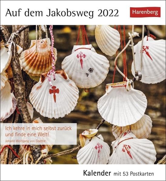 Auf dem Jakobsweg Kalender 2022: Kalender mit 53 Postkarten Leisure, Home & Garden