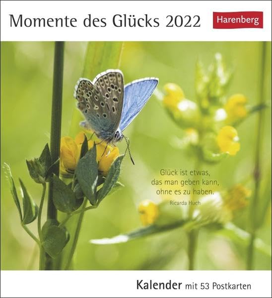 Momente des Glücks Kalender 2022: Kalender mit 53 Postkarten Lifestyle