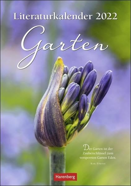 Literaturkalender Garten 2022 Poetry