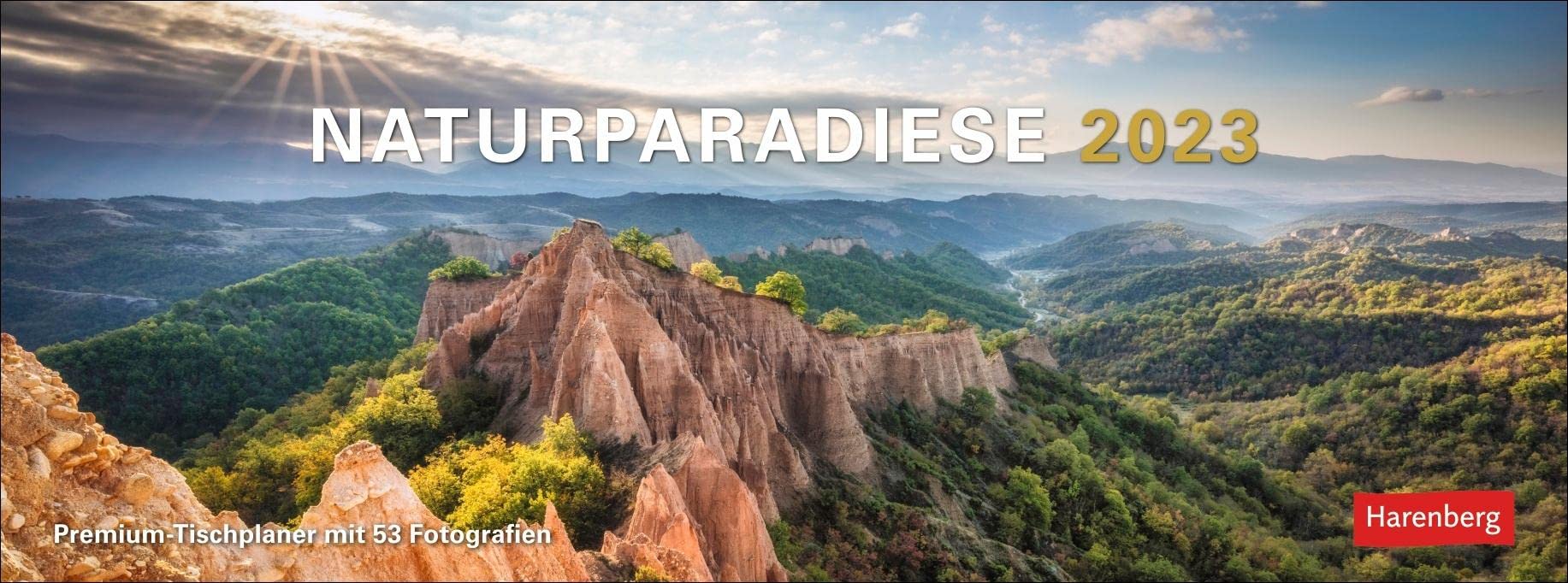 Naturparadiese Premium-Tischplaner 2023: Wochenkalender mit 53 Fotografien book